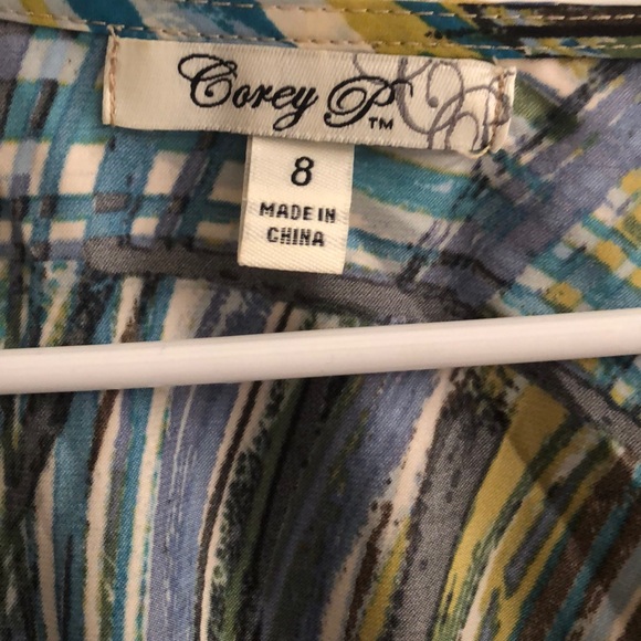 Corey P Casual Dress w/ belt, Size 8 - Picture 6 of 6